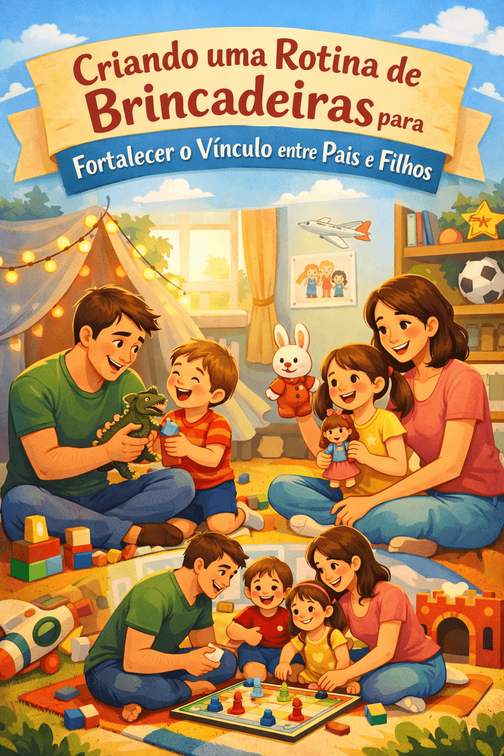 Criando uma rotina de brincadeiras para fortalecer o vínculo entre pais e filhos